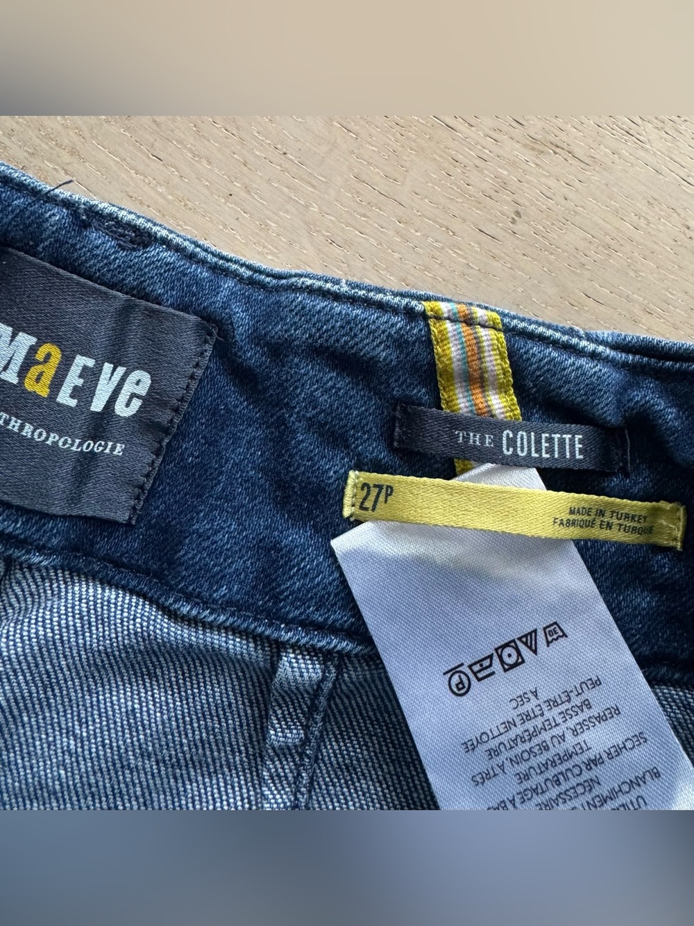 Maeve Colette Crop High Rise Wide Leg Jeans Size 27P - Picture 8 of 9